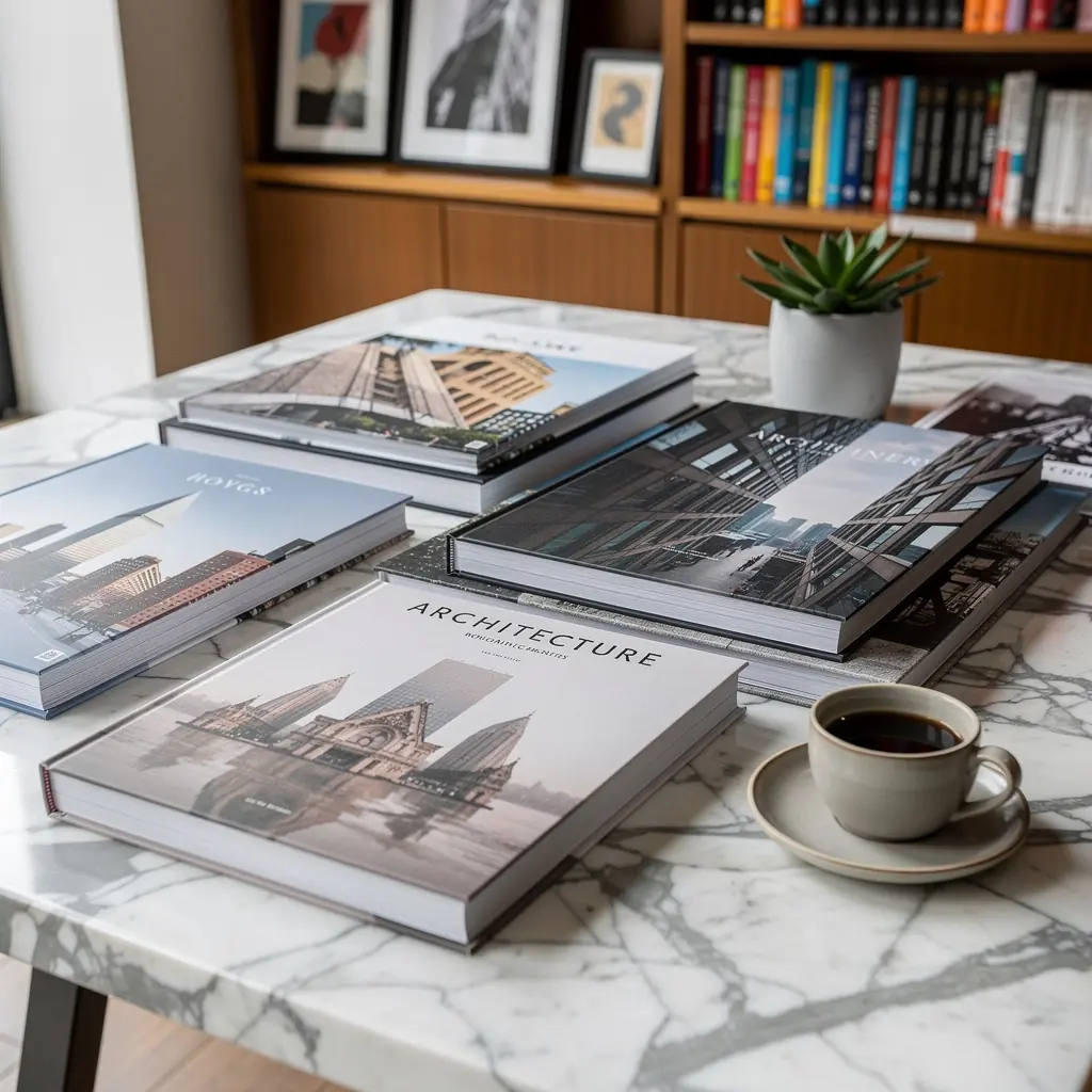 Ilustrace umД›leckГЅch dД›l z rЕЇznГЅch obdobГ­ v prodejnД› knih.